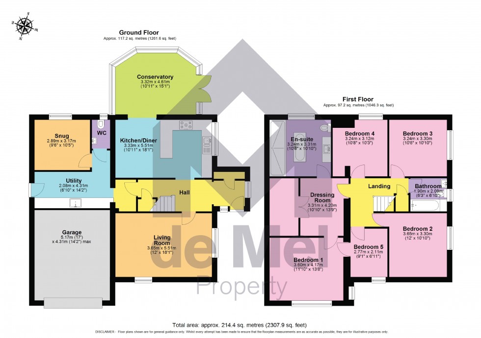 Floorplan for Knights Way, Tewkesbury