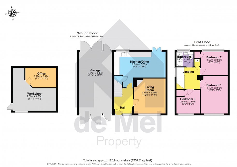 Floorplan for Harpfield Road, Bishops Cleeve