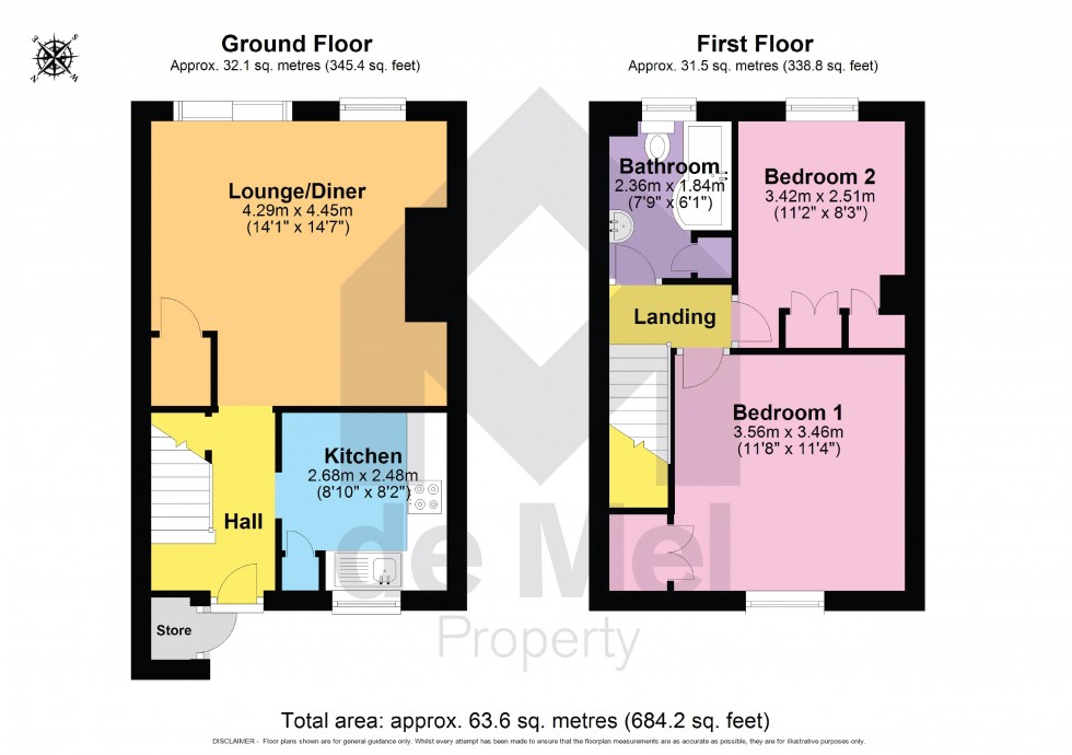 Floorplan for Falkland Place, Cheltenham
