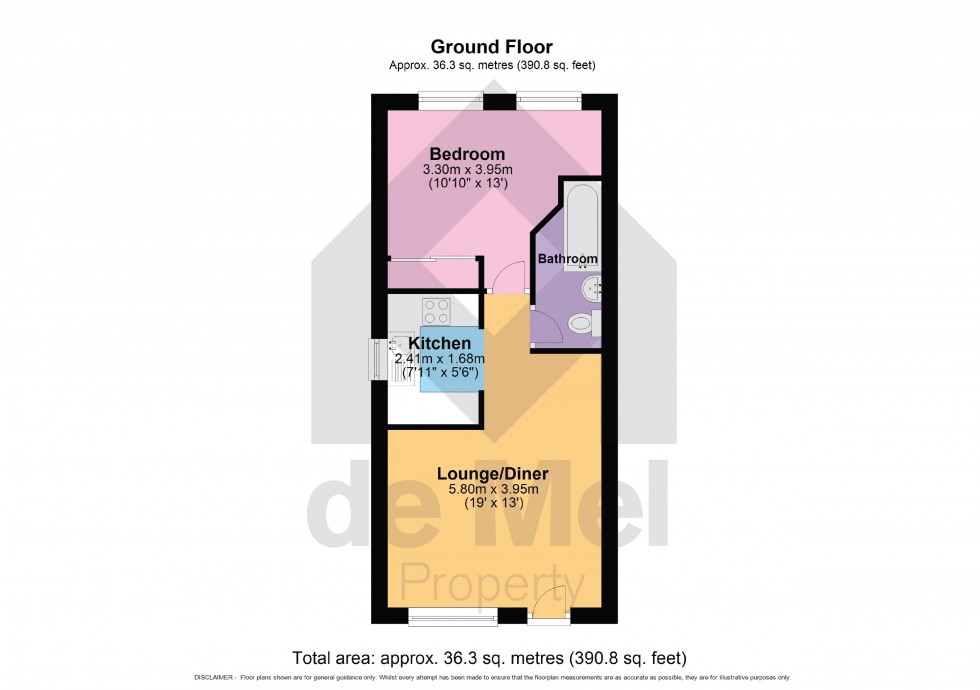 Floorplan for Hunters Road, Bishops Cleeve