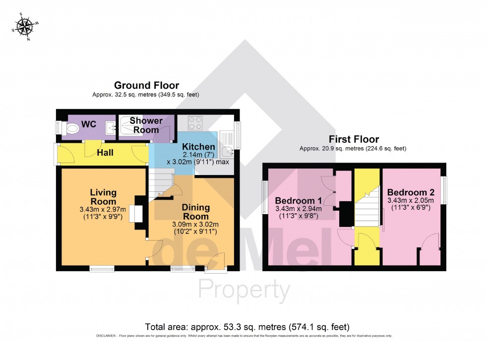 Floorplan for Church Road, Swindon Village, Cheltenham, GL51