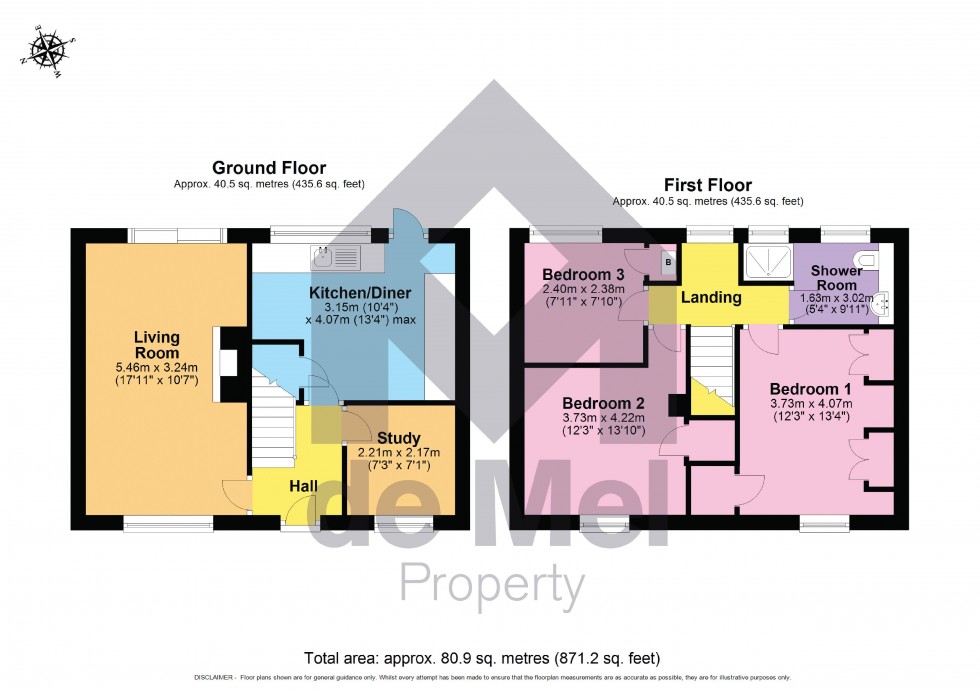 Floorplan for Village Road, Cheltenham
