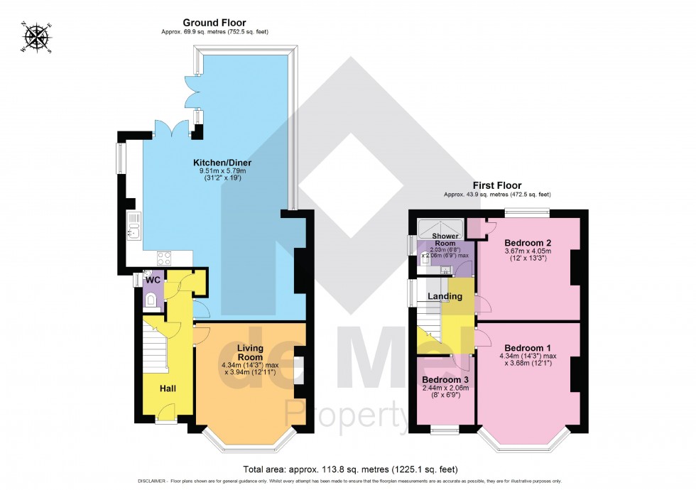 Floorplan for Brooklyn Gardens, Outskirts of Cheltenham