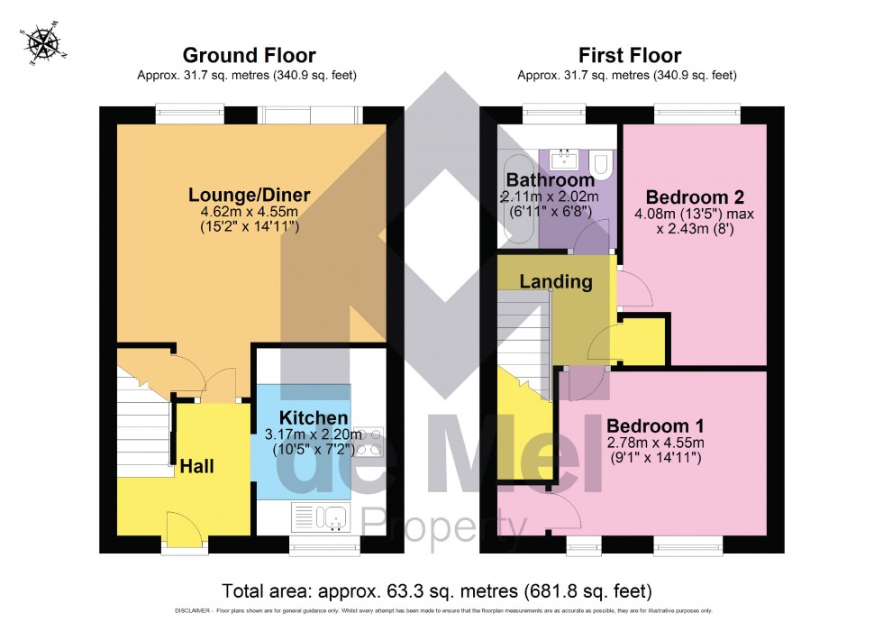 Floorplan for Brassington Gardens, Withington