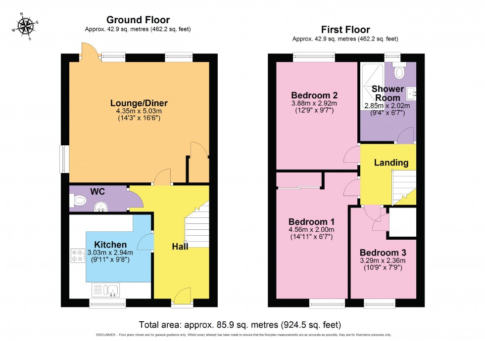 Floorplan for Symphony Road, Cheltenham