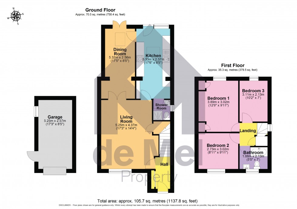 Floorplan for Kingswood Close, Bishops Cleeve