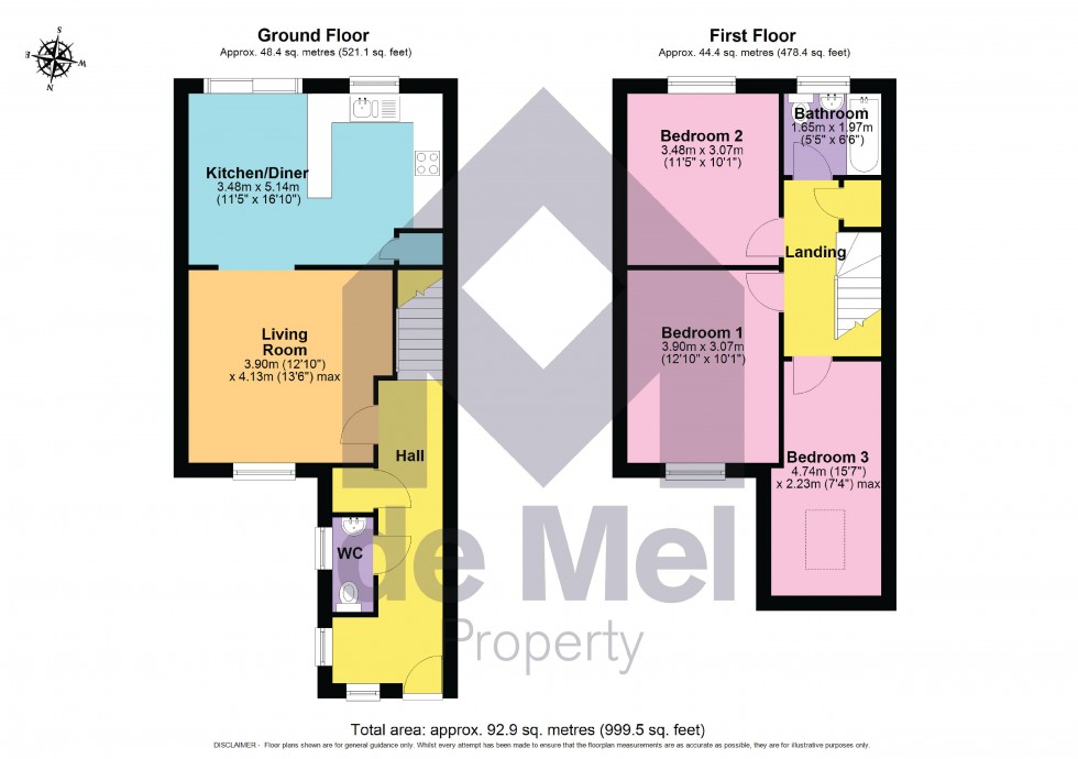 Floorplan for King Arthur Close, Charlton Kings, Cheltenham, GL53