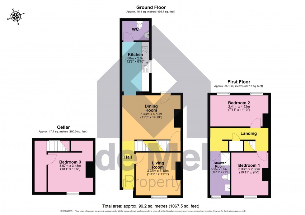 Floorplan for Courtenay Street, Cheltenham