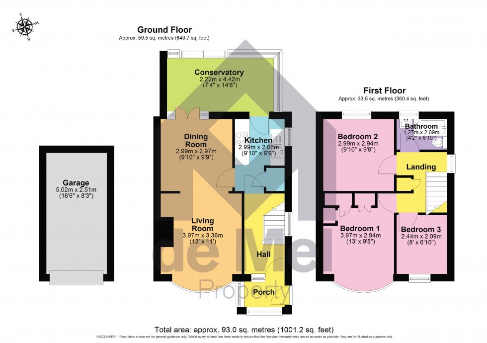 Floorplan for Studland Drive, Prestbury