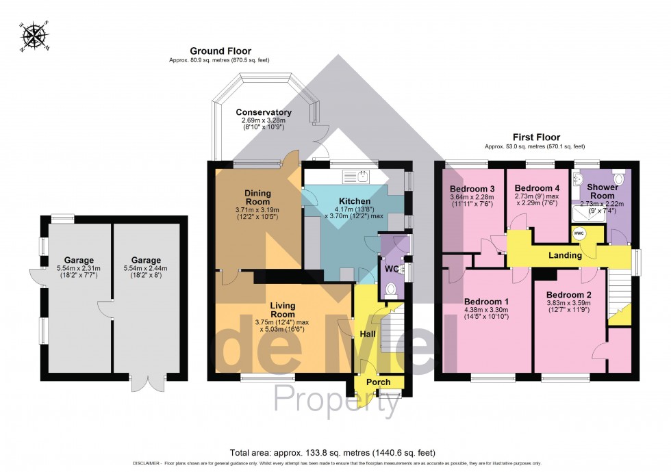 Floorplan for Cleevelands Avenue, Pittville