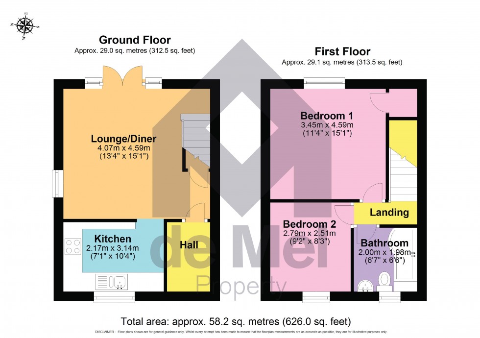 Floorplan for Otters Field, Greet
