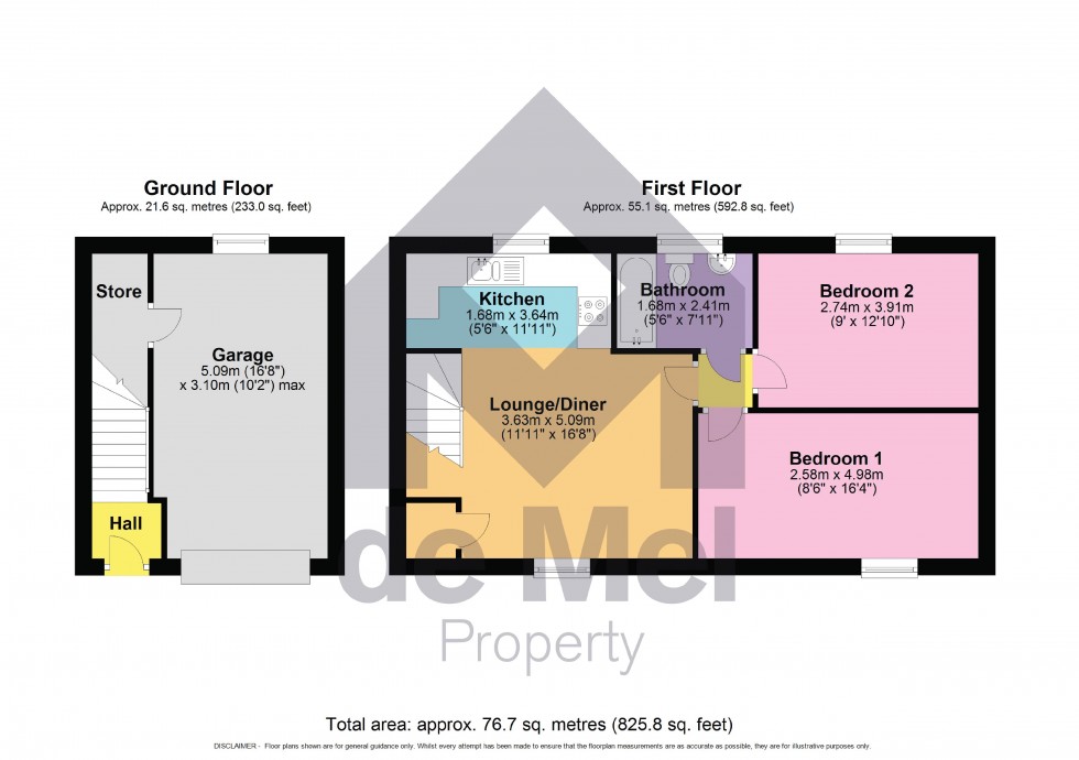 Floorplan for Sunrise Avenue, Bishops Cleeve