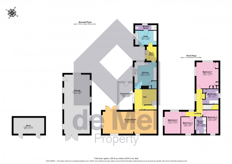 Floorplan for Tredington, Tewkesbury, Gloucestershire, GL20
