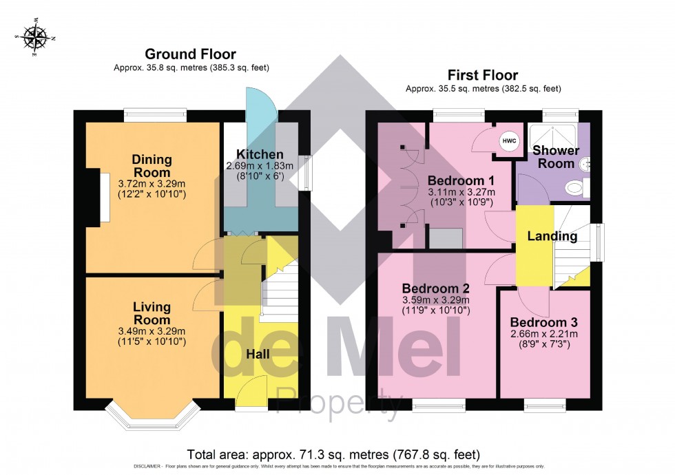 Floorplan for Meadoway, Bishops Cleeve