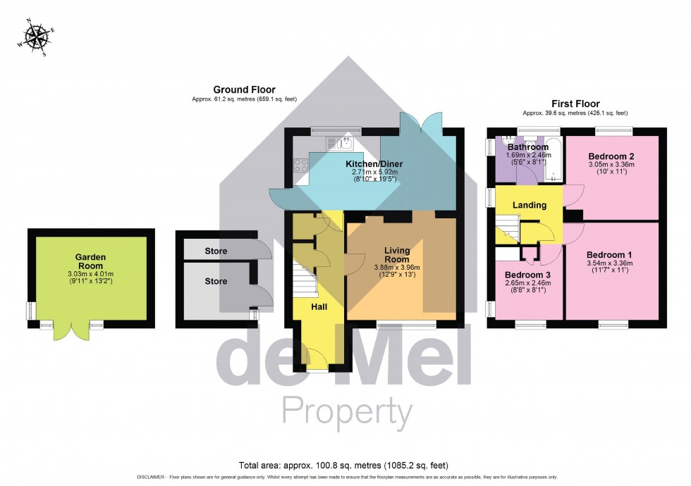 Floorplan for Hyatts Way, Bishops Cleeve