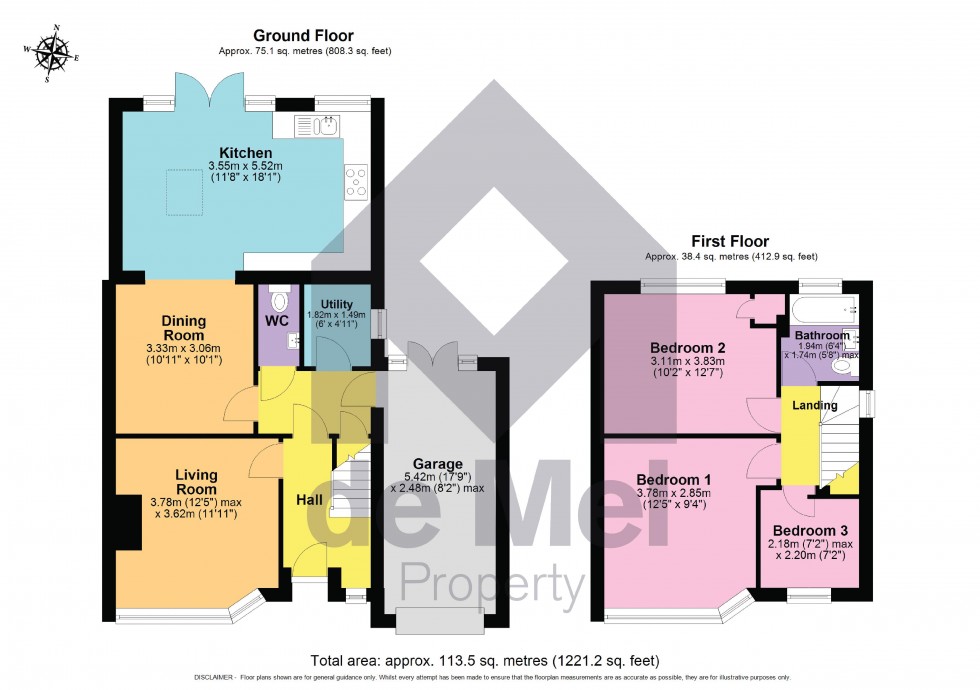 Floorplan for New Barn Lane, Cheltenham