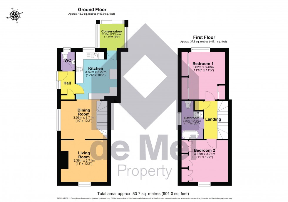 Floorplan for School Road, Bishops Cleeve