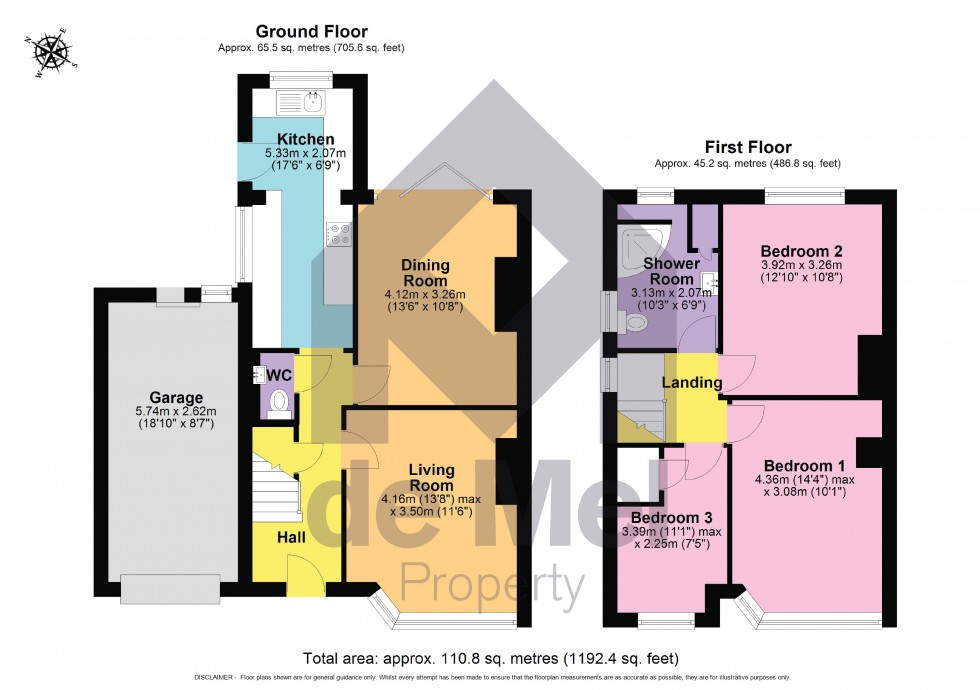 Floorplan for Orchard Road, Bishops Cleeve