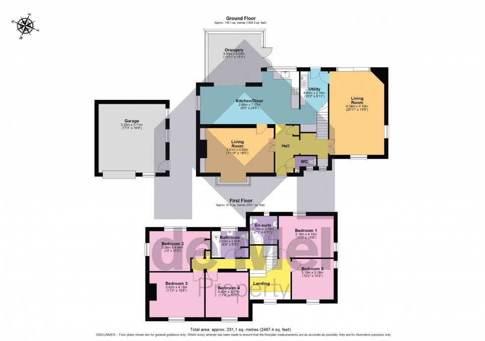 Floorplan for Manor Lane, Gotherington, Gloucestershire, GL52