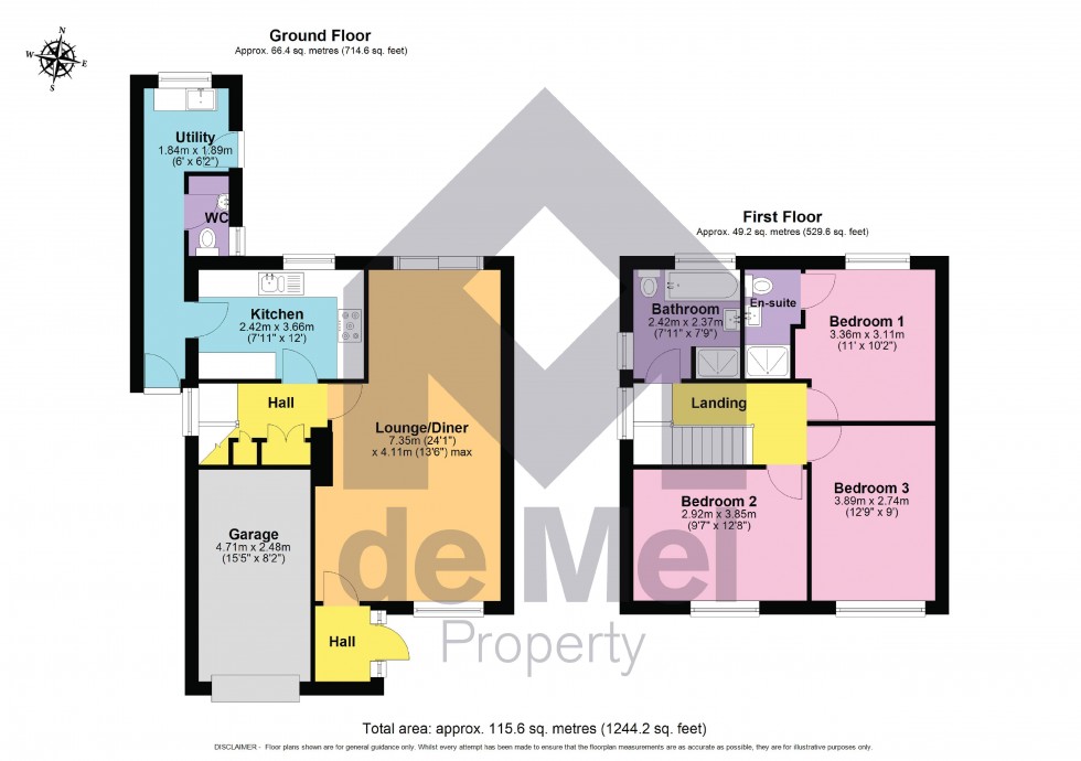 Floorplan for Delavale Road, Winchcombe