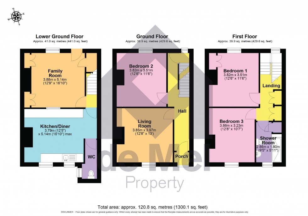 Floorplan for Hillview Villas, Harp Hill, Cheltenham, Gloucestershire, GL52