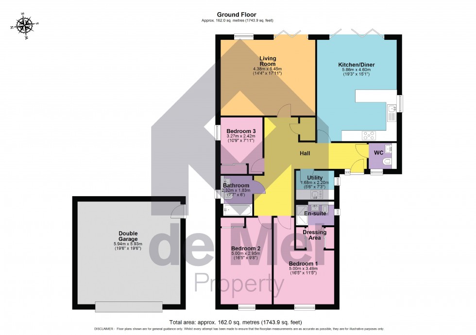 Floorplan for Meadow Place, Down Hatherley Lane