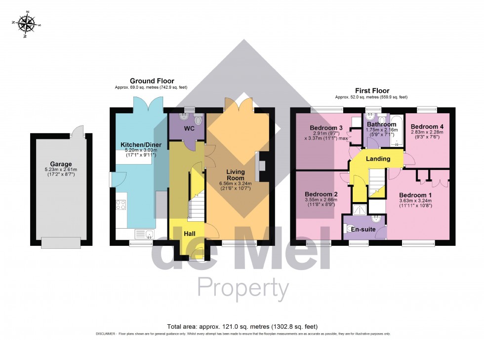 Floorplan for Hanson Gardens, Bishops Cleeve