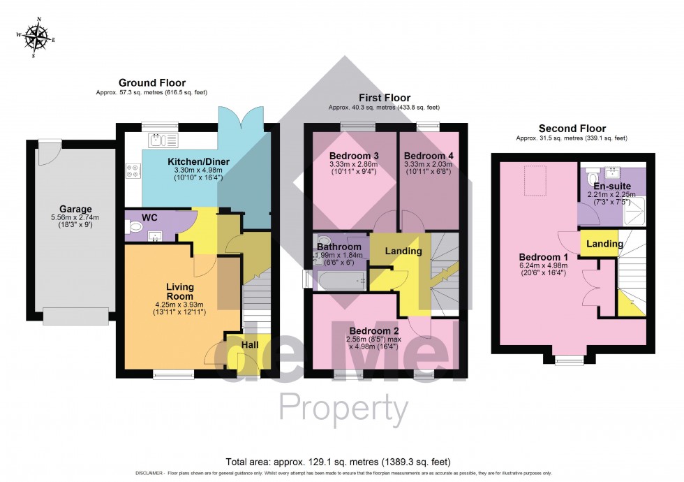 Floorplan for Castle Close, Cheltenham