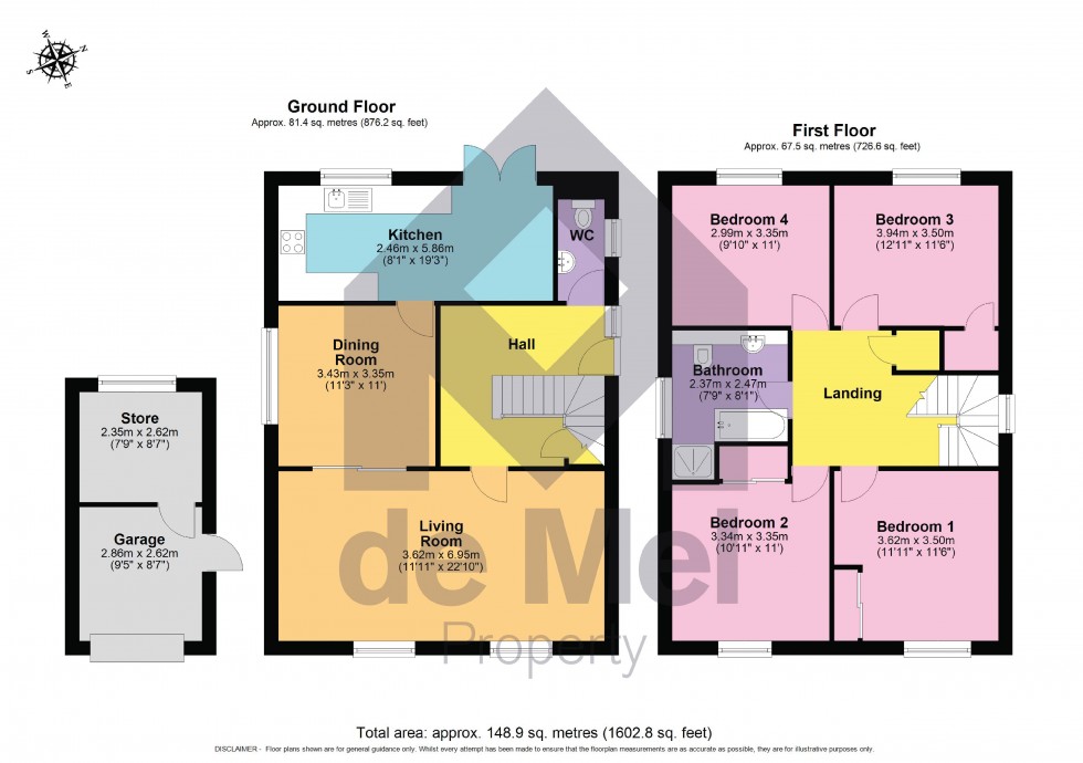 Floorplan for Britannia Way, Woodmancote