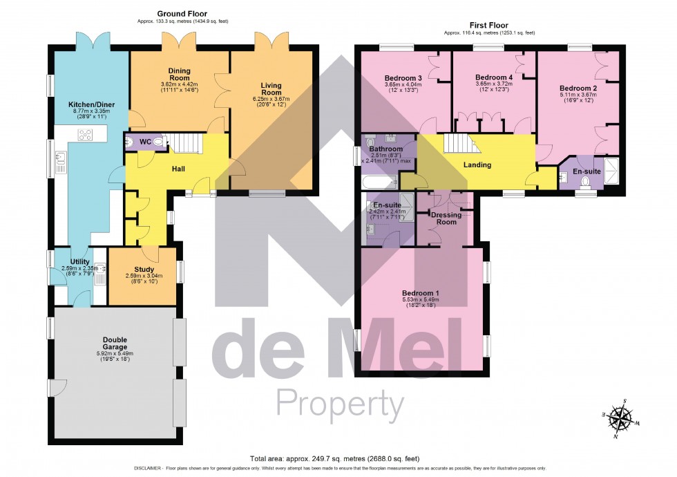 Floorplan for Banady Lane, Stoke Orchard, GL52