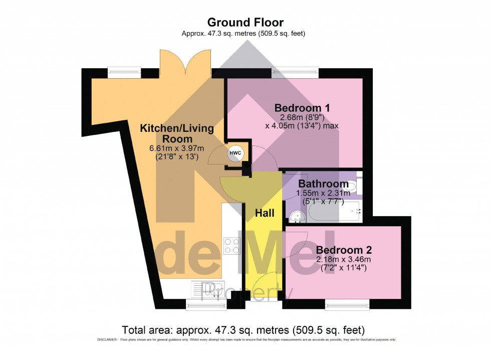 Floorplan for Church Road, Bishops Cleeve