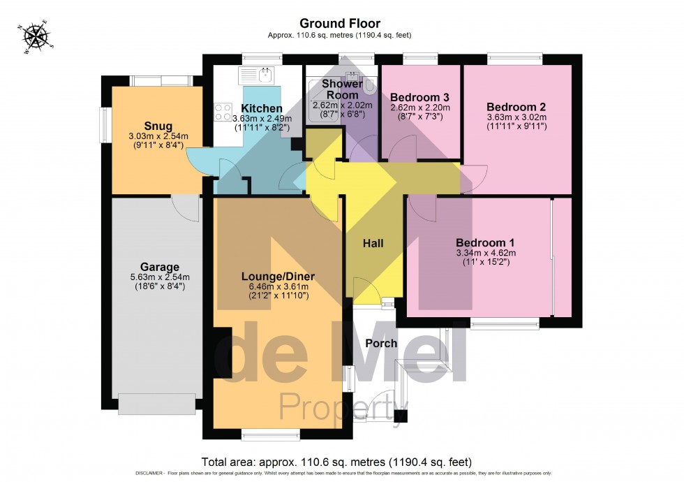 Floorplan for Beverley Gardens, Woodmancote