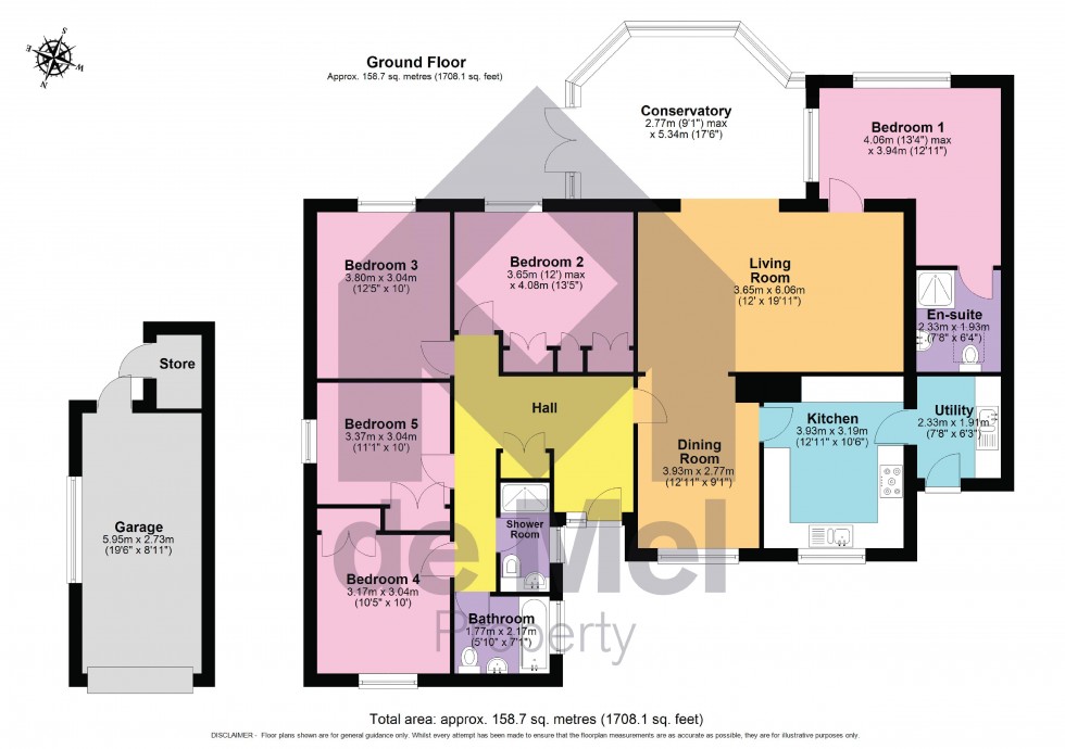 Floorplan for Highland Road, Charlton Kings, Cheltenham, GL53
