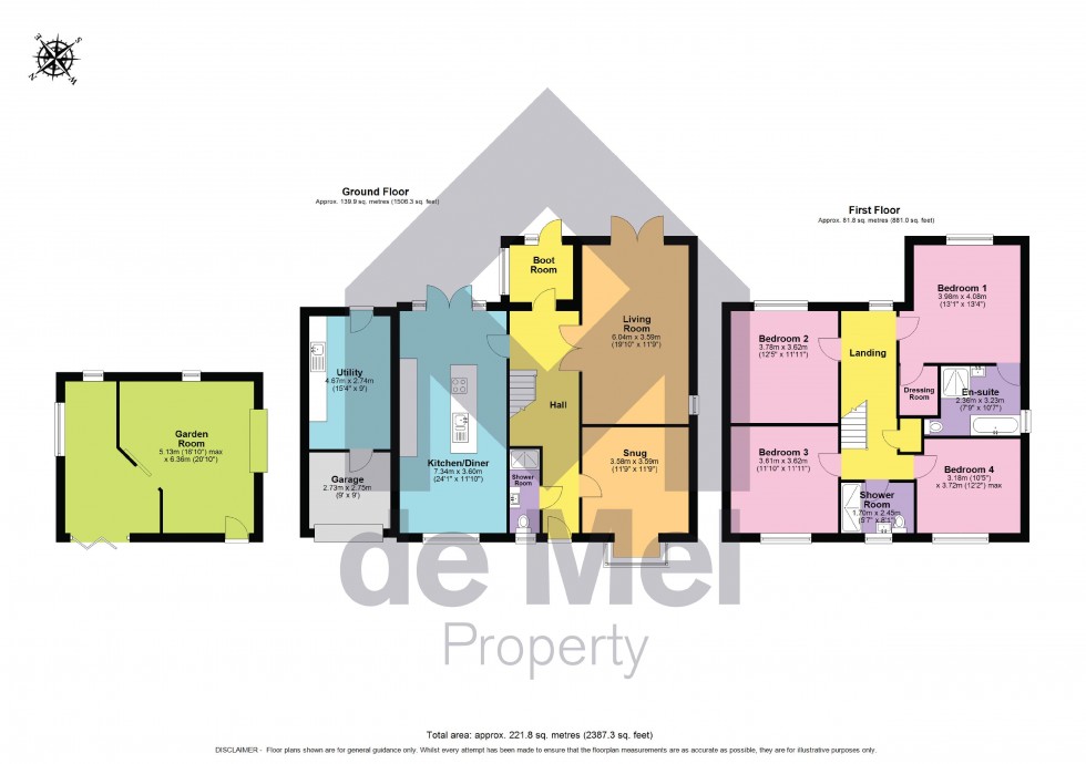 Floorplan for The Vicarage, Beckford, Gloucestershire, GL20