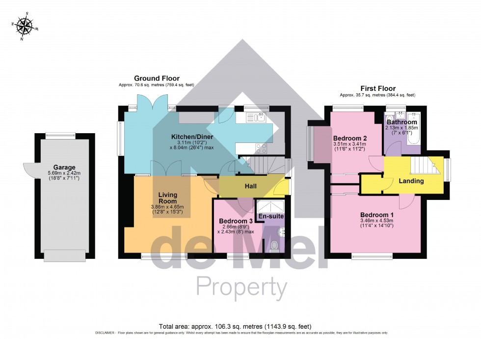 Floorplan for Moulder Road, Newtown, Tewkesbury, GL20