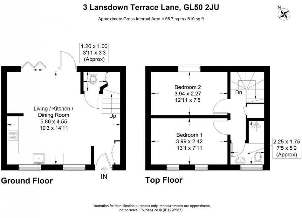 Floorplan for Lansdown Terrace Lane, Cheltenham
