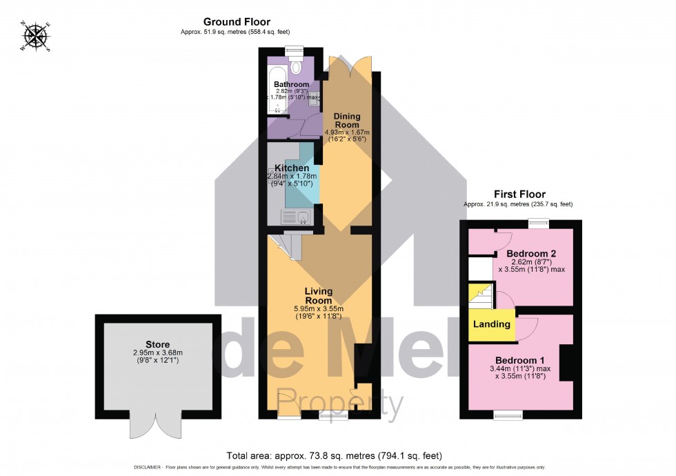 Floorplan for Upper Park Street, Cheltenham