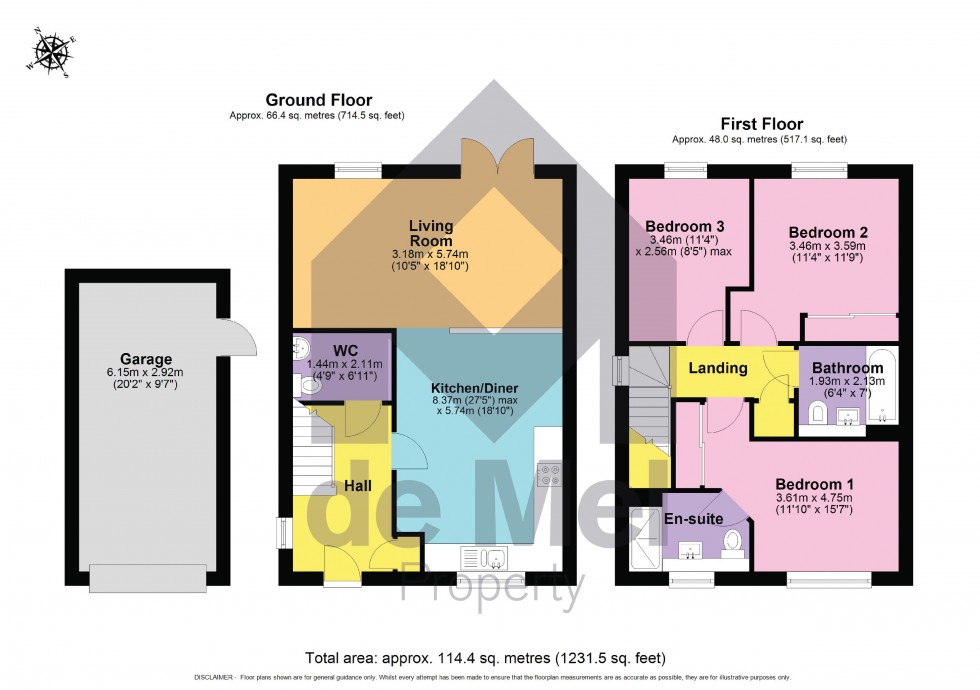 Floorplan for Arable Place, Bishops Cleeve