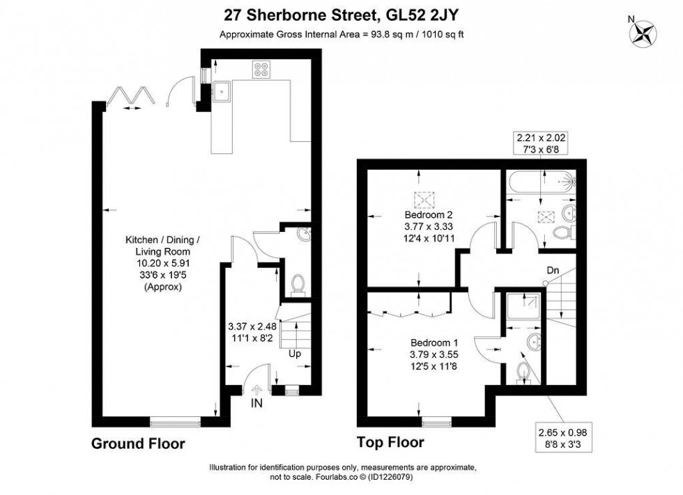 Floorplan for Sherborne Street, Cheltenham