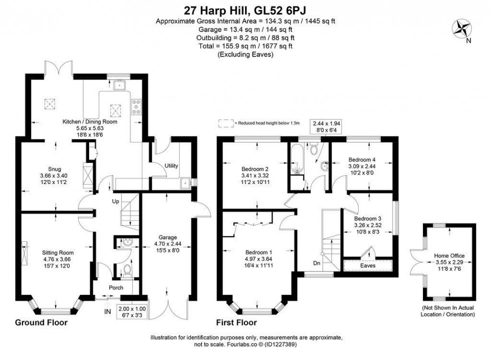 Floorplan for Harp Hill, Charlton Kings