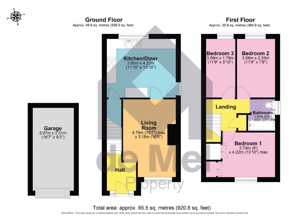 Floorplan for Roman Hackle Avenue, Cheltenham, Gloucestershire, GL50