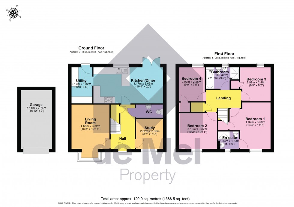 Floorplan for Merret Place, Winchcombe