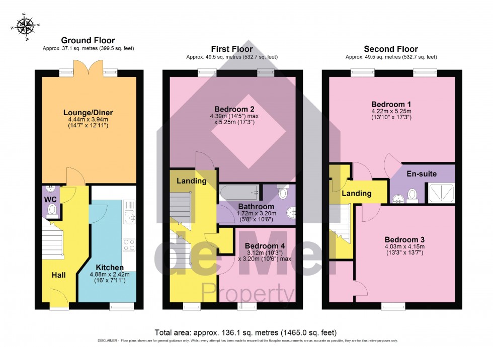 Floorplan for Alvington Drive, Cheltenham, Gloucestershire, GL52