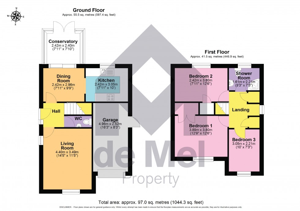 Floorplan for Minster Close, Bishops Cleeve, Cheltenham, GL52