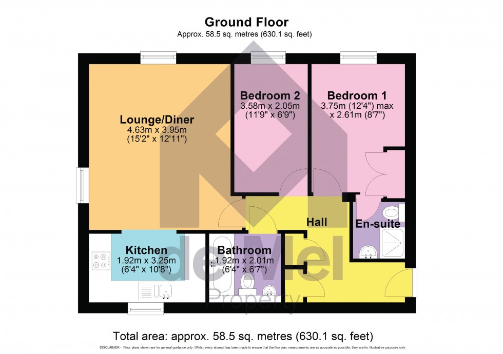 Floorplan for Appleyard Close, Uckington, Cheltenham, GL51