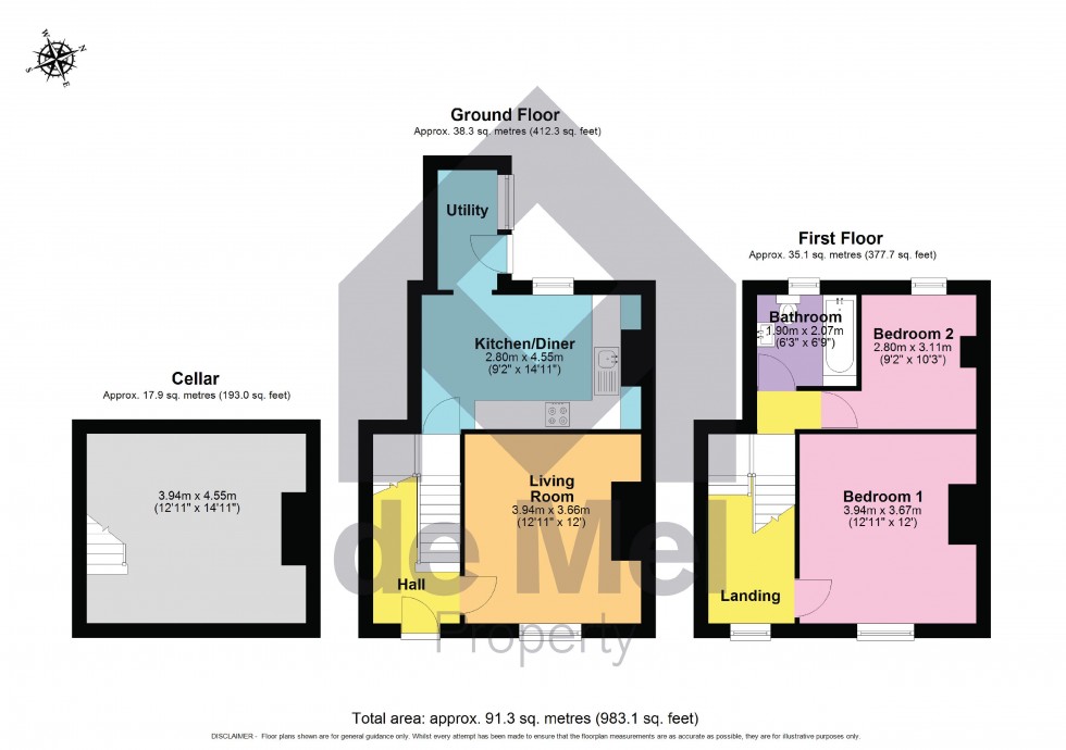 Floorplan for Marsh Lane, Cheltenham