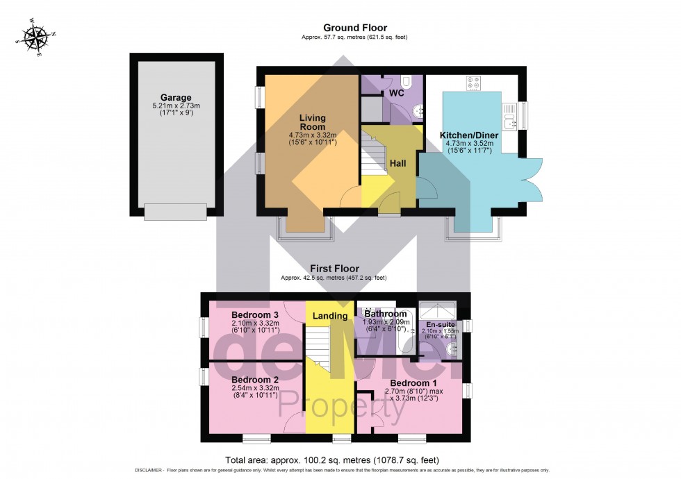 Floorplan for Tawny Close, Bishops Cleeve, Cheltenham, GL52