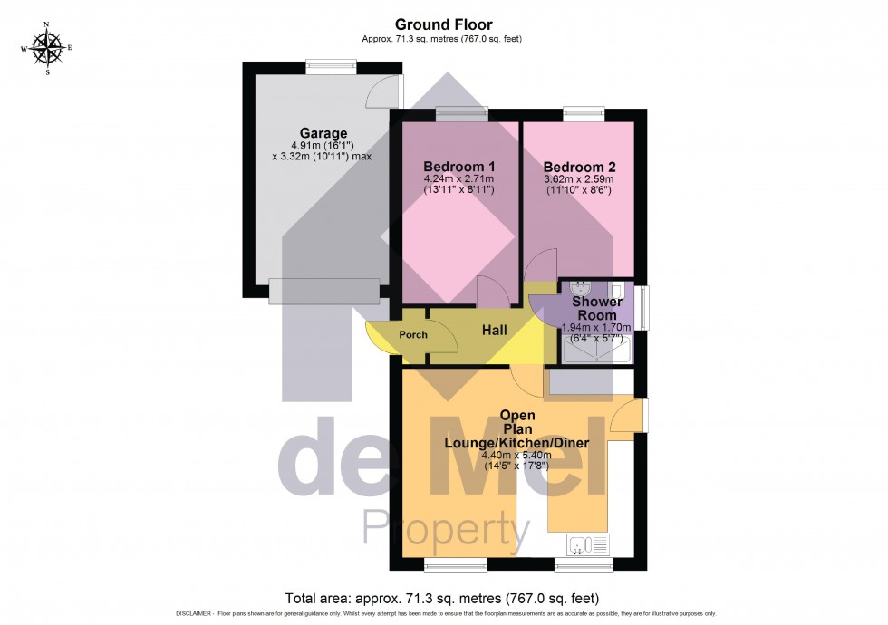 Floorplan for Tensing Road, Cheltenham