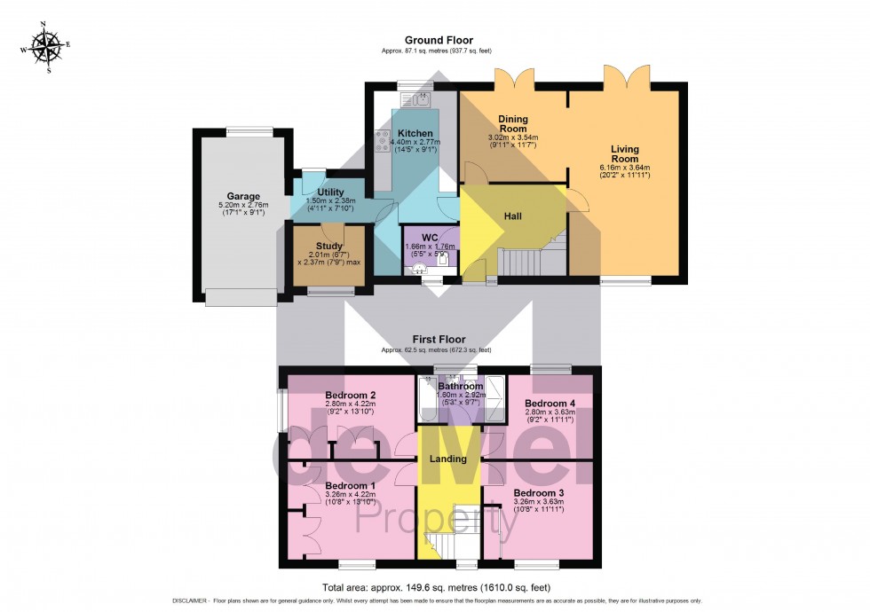Floorplan for Morlands Drive, Charlton Kings, Cheltenham, GL53