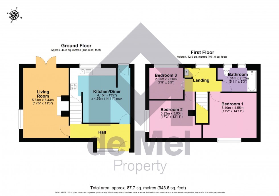 Floorplan for The Close, Eckington